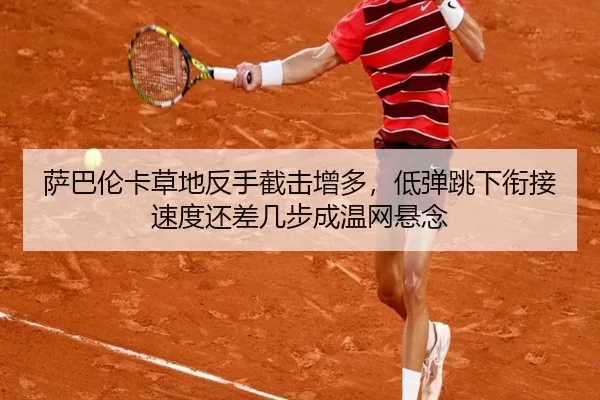 萨巴伦卡草地反手截击增多，低弹跳下衔接速度还差几步成温网悬念
